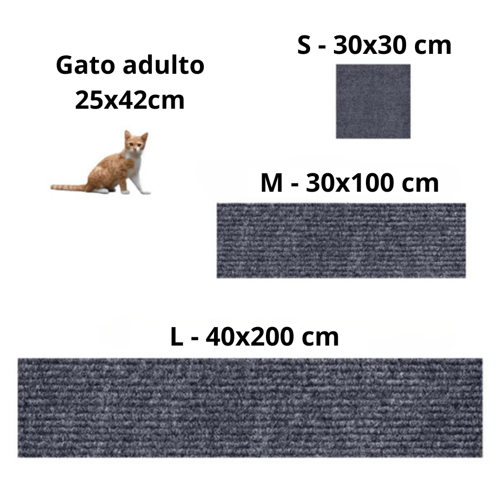 Alfombra Adhesiva Protectora para Gatos