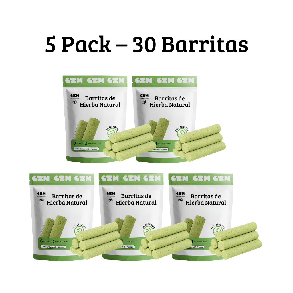 Barritas de hierba natural para gatos – Salud Digestiva