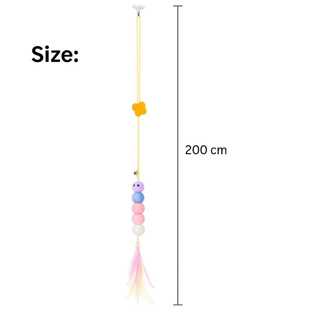 Juguete Colgante con Ventosa para Gatos