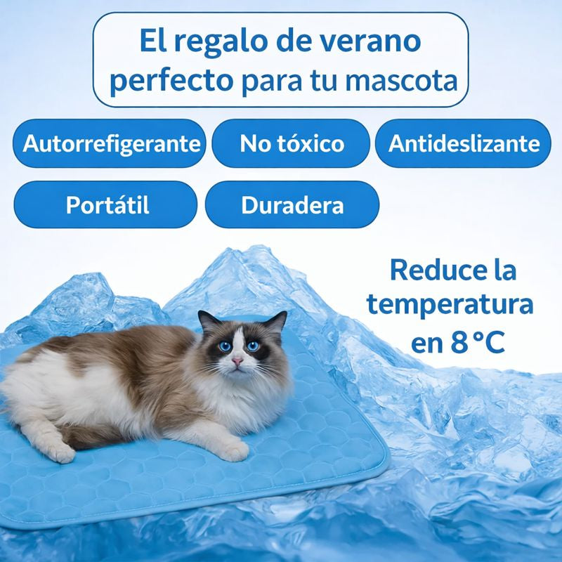 Alfombrilla refrigerante anticalórica para mascotas