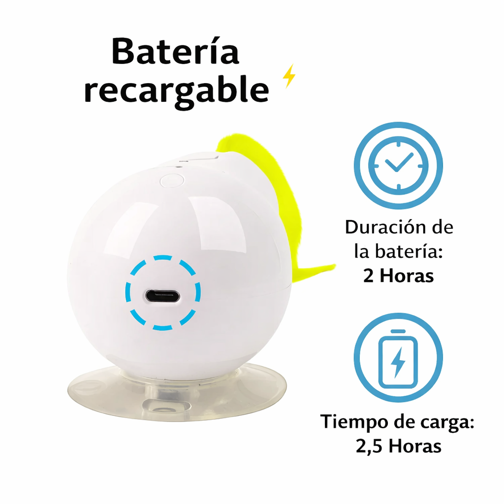 Juguete oruga eléctrico interactivo para gatos