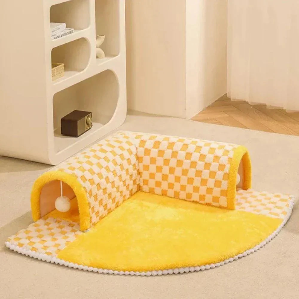 Alfombrilla de túnel para gatos