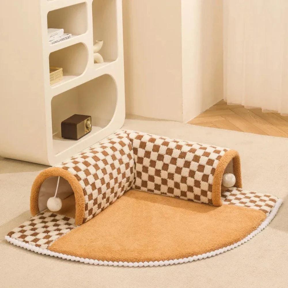 Alfombrilla de túnel para gatos