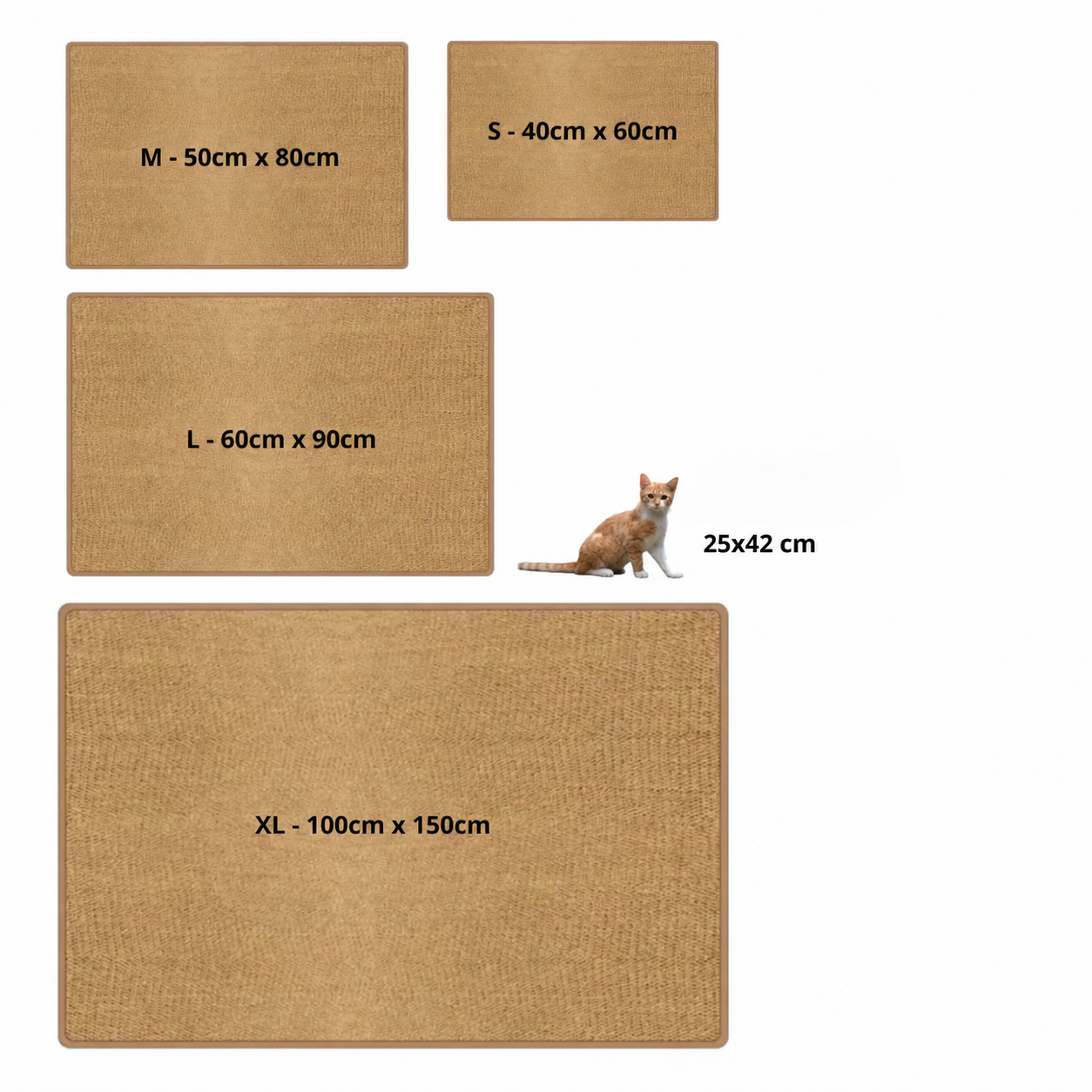 Tapete Rascador de Sisal para Gatos